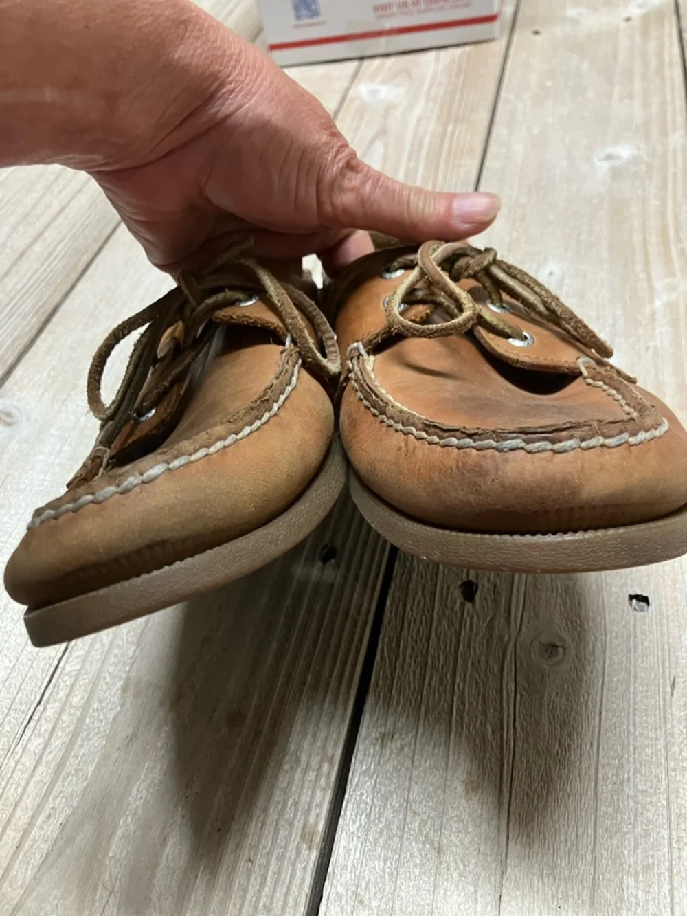 Sperry Men's Tan Leather Boat Shoes